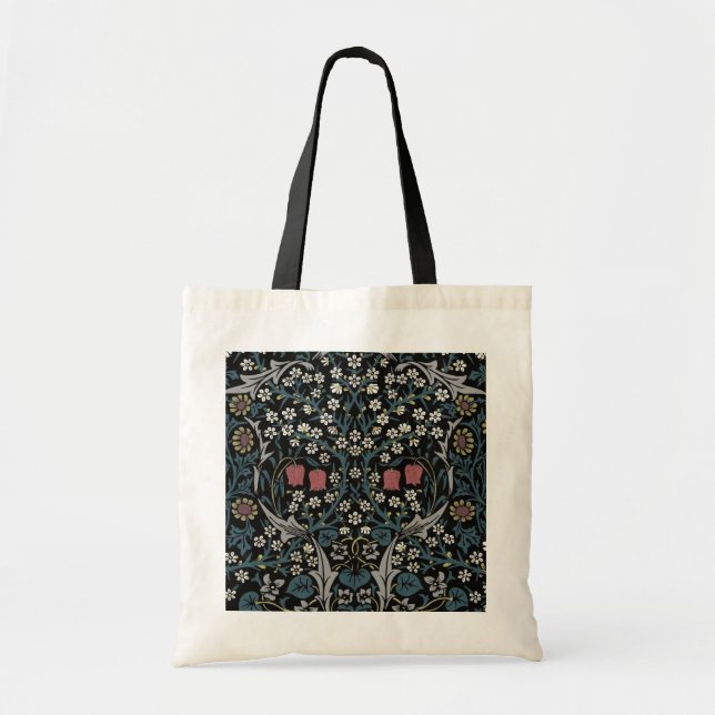 Tote Bag William Morris Blackthorn Floral Art Nouveau (Devant)