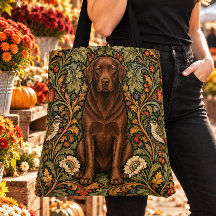 William Morris Chocolat Lab Floral Vintage