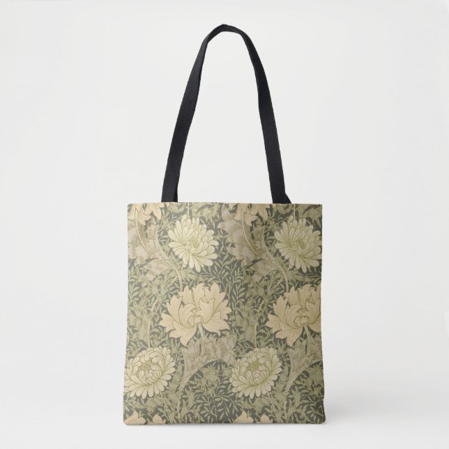 Tote Bag William Morris Chrysanthemum Fleur d'âge (Devant)