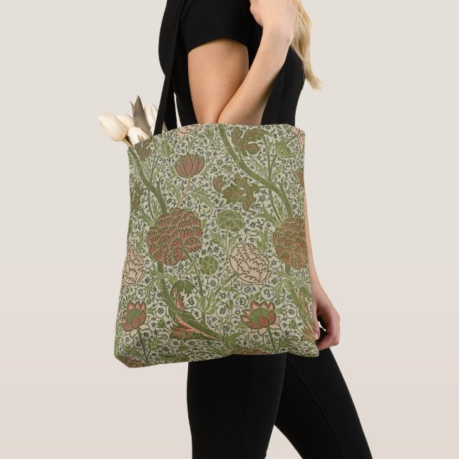 Tote Bag William Morris Cray Fleur de Sauge Floral Botaniqu (De près)