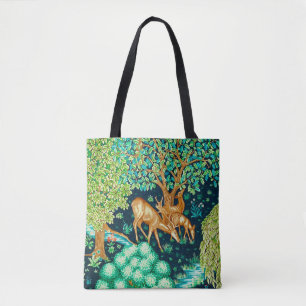 Tote Bag William Morris Deer par une Tapisserie Brook Impri