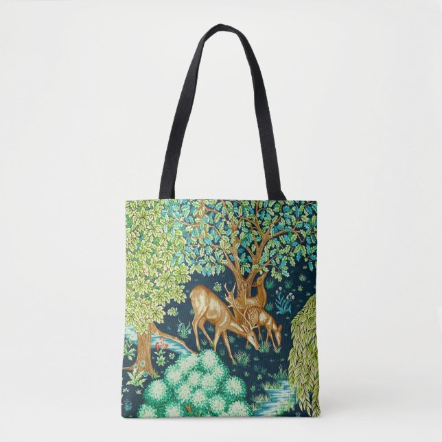 Tote Bag William Morris Deer par une Tapisserie Brook Impri (Devant)