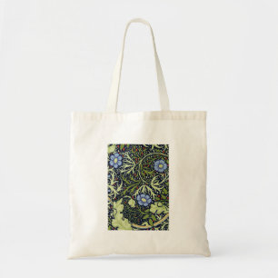 Tote Bag William Morris Fleur d'antiquité aux algues marine