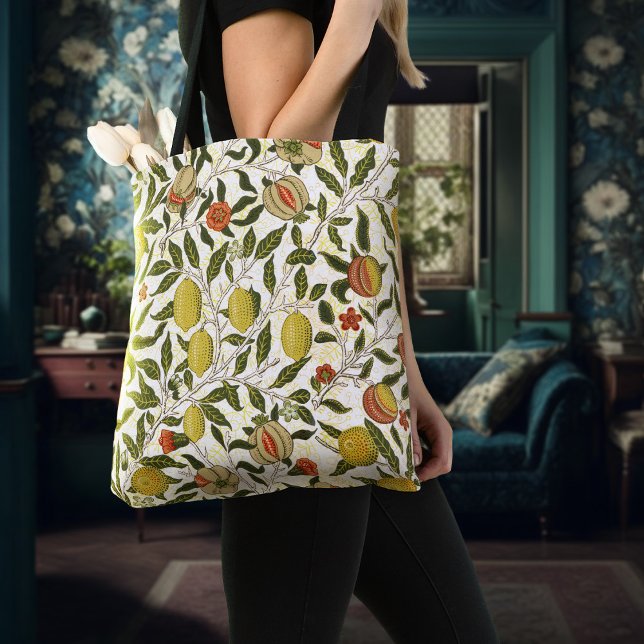 Tote Bag William Morris Grenade Citron Fruits Jaunes (Créateur téléchargé)