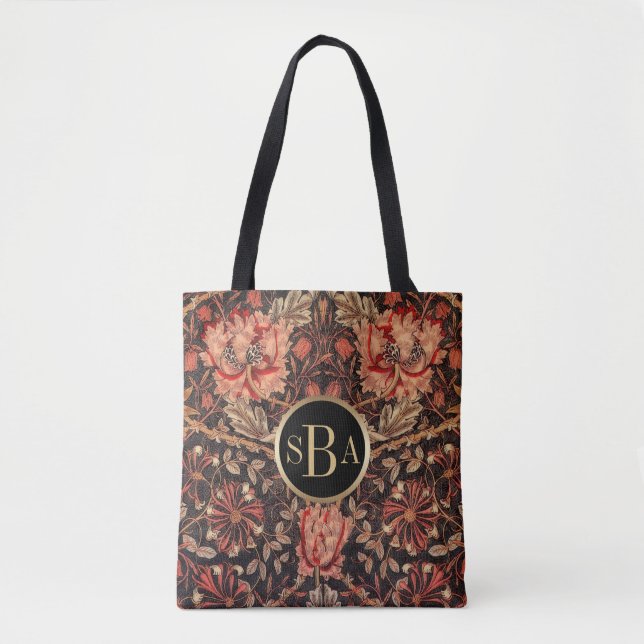 Tote Bag William Morris Honeysuckle modèle floral (Devant)