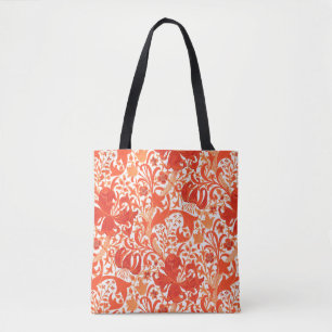 Tote Bag William Morris Iris et Lily, Mandarin Orange