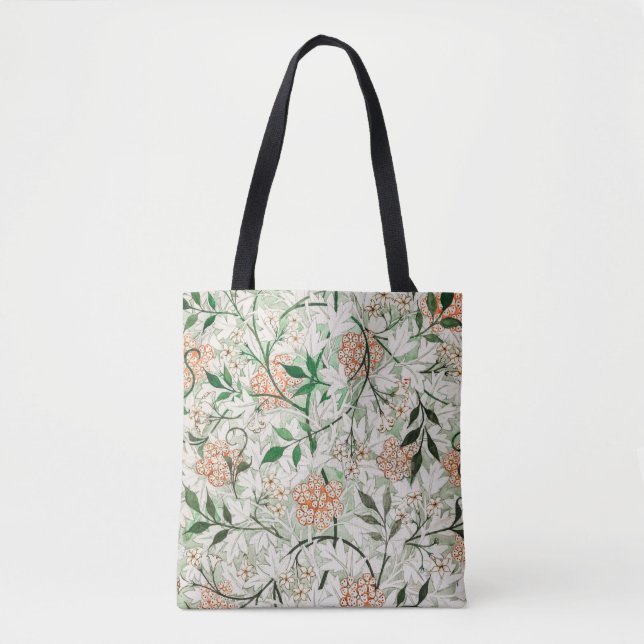 Tote Bag William Morris Jardin de Jasmin Fleur Classique (Devant)
