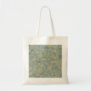 Tote Bag William Morris Jasmine Bleu Vert Art Botanique