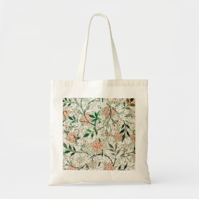 Tote Bag William Morris Jasmine Garden Flower Classic (Devant)