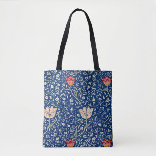 Tote Bag William Morris Medway Floral bleu