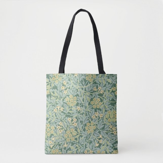 Tote Bag William Morris, motif de Jasmine, (Devant)