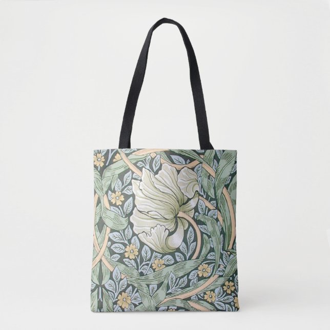 Tote Bag William Morris Pimpernel Fond d'écran floral (Devant)