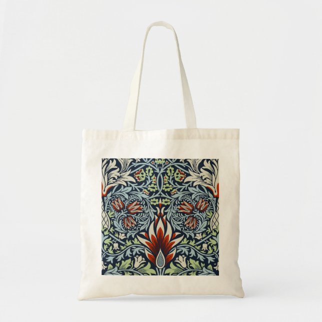 Tote Bag William Morris Snakeshead Floral Classique Botaniq (Devant)