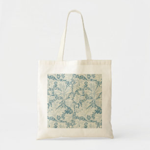 Tote Bag William Morris Wallflower bleu damas floral