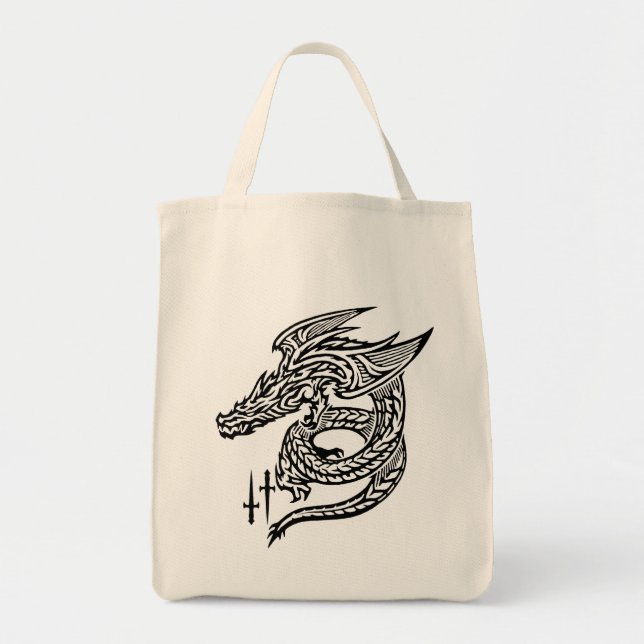 Tote Bag Wing Dragon Grocery Fourre-tout (Devant)