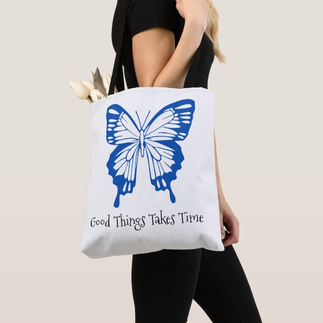 Tote Bag "Wings of Elegance : Fluttering Beauty Fourre-tout (De près)
