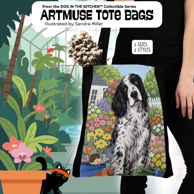 Tote Bag WINSTON le Setter anglais (Créateur téléchargé)