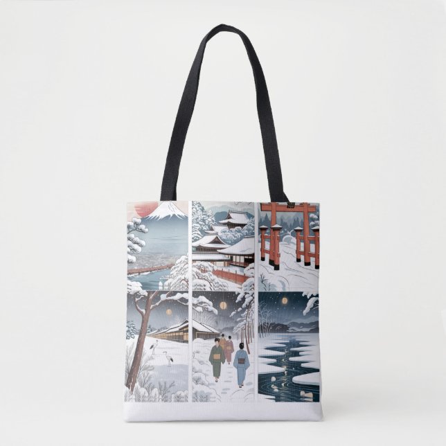 Tote Bag Winter in Japan Shirt (Devant)