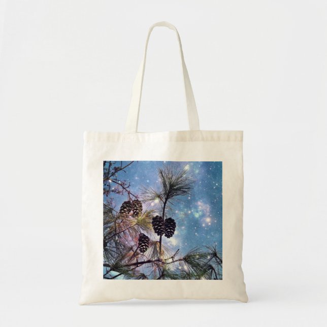Tote Bag Winter Pine Cones (Devant)
