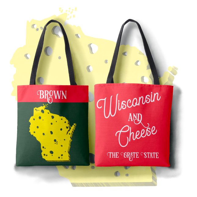 Tote Bag Wisconsin et Fromage L'État Grate (Créateur téléchargé)