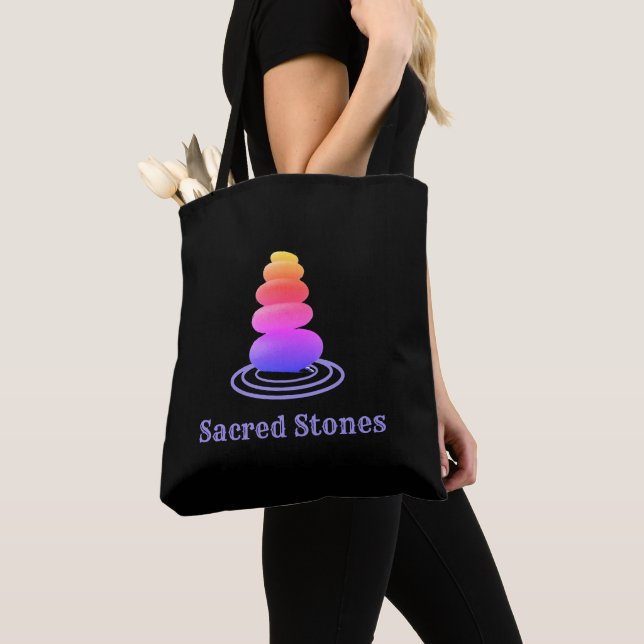 Tote Bag Wishing Stones (De près)