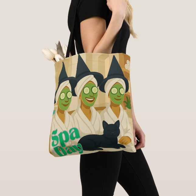 Tote Bag Witch Spa Day Funny Humor  (De près)