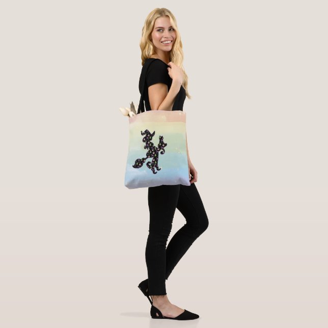 Tote Bag Witchy And Cat, Halloween Mood (Sur le modèle)