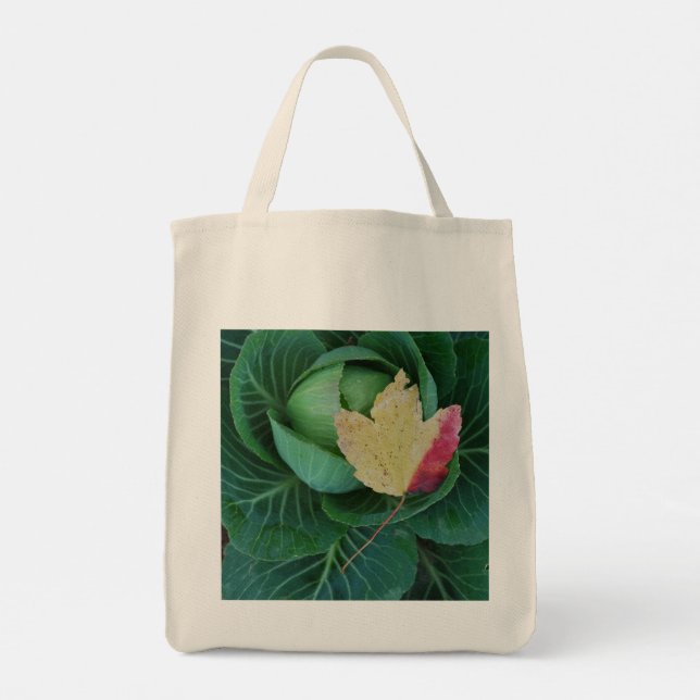 Tote Bag with Goldfinch /Cabbage with Fall Leaf  (Dos)