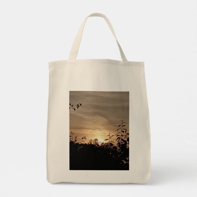 Tote Bag with Sunset Beach (Dos)