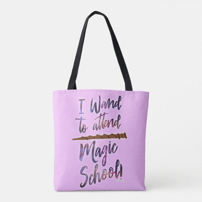 Tote Bag Wizard School Magique Fun Spellcast Disant (Dos)