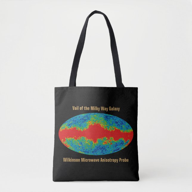 Tote Bag WMAP, Voile de la Voie Lactée sur l'Univers (Devant)