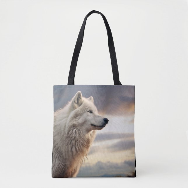 Tote Bag Wolf Animal Nature sauvage majestueuse (Devant)