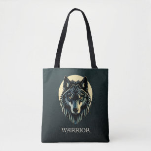 Tote Bag Wolf face fenrir guerrier tribal fenris norse