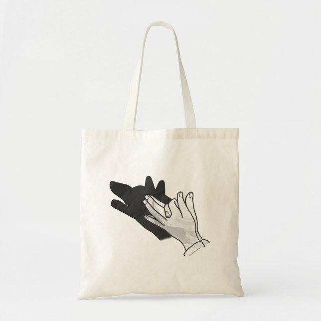 Tote Bag Wolf Silhouette (Devant)