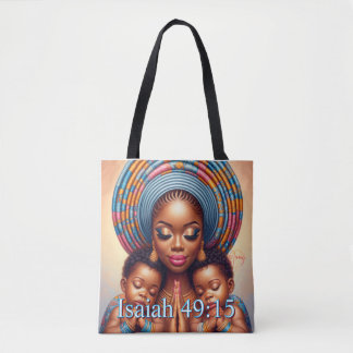 Tote Bag Women and child Isaiah 49:15: