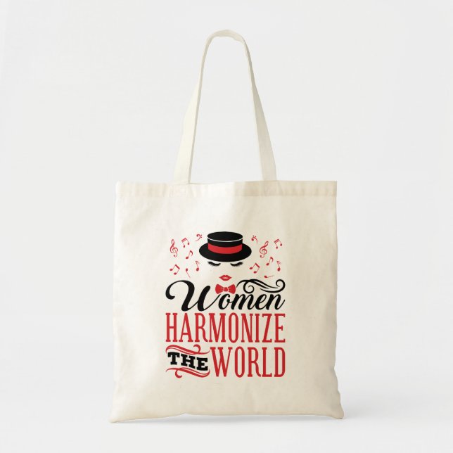 Tote Bag Women Harmonize the World Barbershop Singing (Devant)