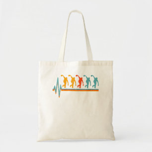 Tote Bag Womens Distressed Bowling Lover Vintage Hear