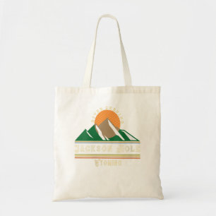 Tote Bag Womens Jackson Hole Wyoming Vintage Retro Mountain