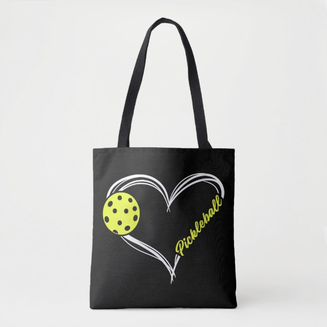 Tote Bag Womens Love Pickleball - mignon match de picklebal (Devant)