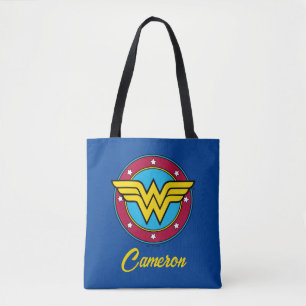 Tote Bag Wonder Woman Logo Cercle & Etoiles