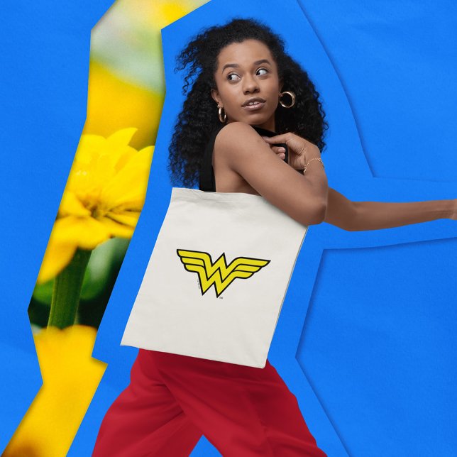 Tote Bag Wonder Woman | Logo classique (Person carrying tote bag)