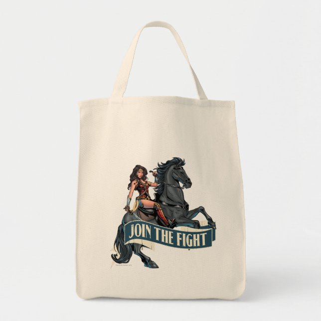 Tote Bag Wonder Woman on Horse Comic Art (Devant)