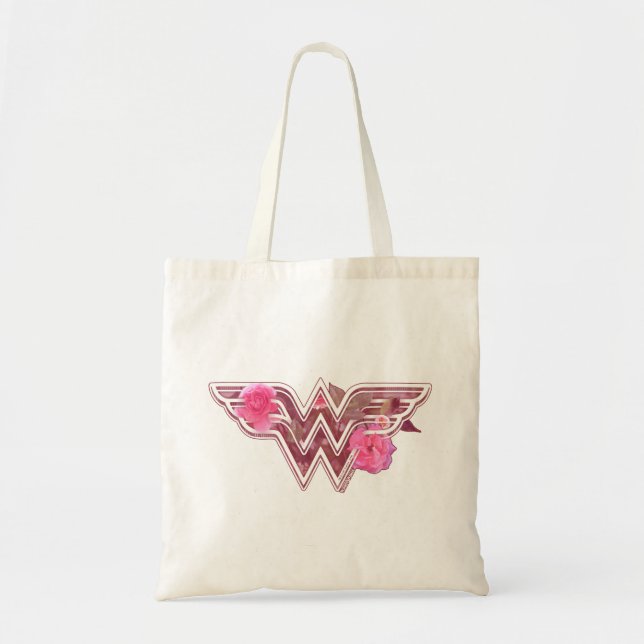 Tote Bag Wonder Woman Pink Camellia Flowo (Devant)