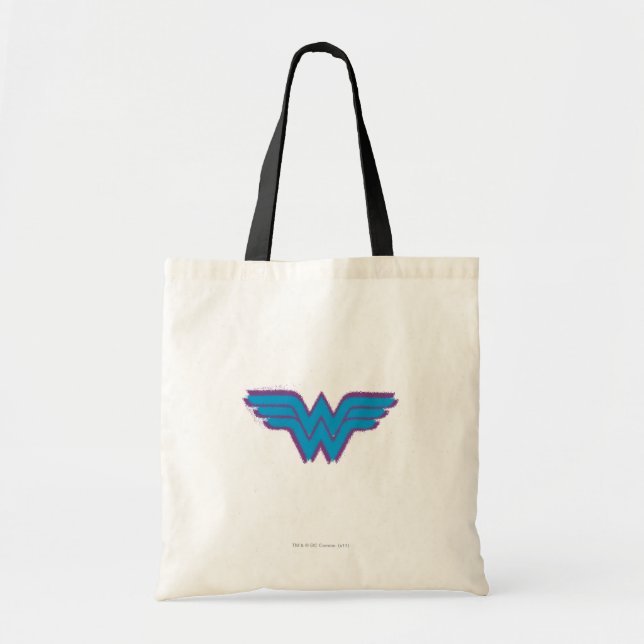 Tote Bag Wonder Woman Spray Paint Logo (Devant)