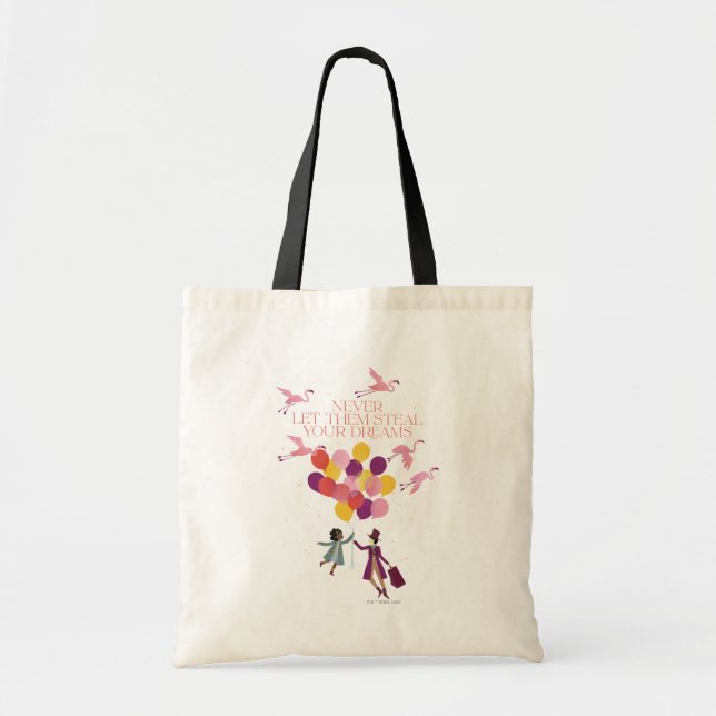 Tote Bag Wonka "Ne les laissez jamais voler vos rêves" (Devant)