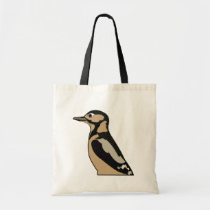 Tote Bag Woodpecker Cute Illustration