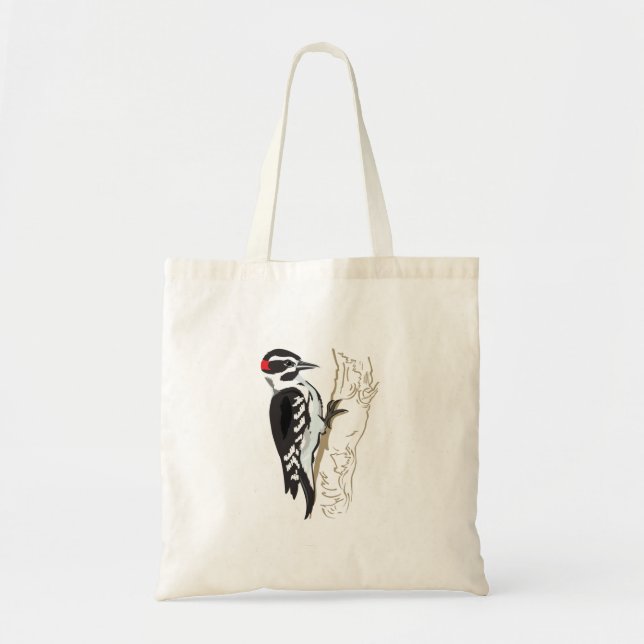 Tote Bag Woodpecker illustration (Devant)