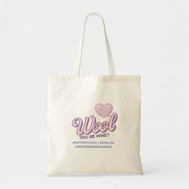 Tote Bag Wool you be mine? (Devant)