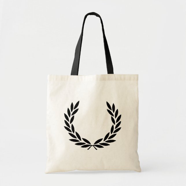 Tote Bag Wreath Black Laurel (Devant)