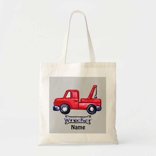 Tote Bag Wrecker Tow Truck (Devant)